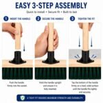 30cm Yard Brush Heavy Duty Garden Broom, PVC Bristle 120cm Wooden Handle