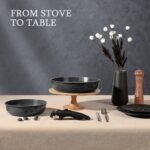 5PCS Pots and Pans Set Non Stick with Detachable Handle