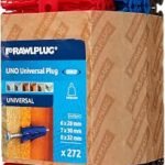 68-635 Uno Plug Clip (Pack of 272) - Red / Brown / Blue