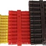 BH07204 (120 Pcs) Assorted Heavy Duty Wall Plugs - Pack of 40 Each Yellow, Red and Brown