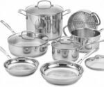 Chef’s Classic™ Stainless Steel Cookware Set | 11-piece: Saucepans, Frying Pans, Stockpot, Steamer