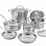 Chef’s Classic™ Stainless Steel Cookware Set | 11-piece: Saucepans, Frying Pans, Stockpot, Steamer