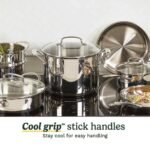 Chef’s Classic™ Stainless Steel Cookware Set | 11-piece: Saucepans, Frying Pans, Stockpot, Steamer