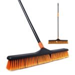 CLEANHOME Upgrade Garden Broom,Yard Brush Heavy Duty Outdoor(17.7in)