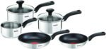 Comfort Max Stainless Steel 5-Piece Pots and Pans Set