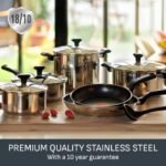 Comfort Max Stainless Steel 5-Piece Pots and Pans Set