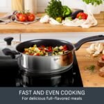 Comfort Max Stainless Steel 5-Piece Pots and Pans Set