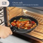 Cookware Set with Removable Handle, 14-Piece Pan Set with Non Stick Coating, Induction Pots and Pans with Lids, 24/28cm Frying Pan, Suitable for All Hob Types, Oven-Safe