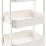 DOEWORKS Storage Trolley on Wheels Kitchen Trolley Metal Craft Trolleys