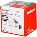 DuoPower 10 X 50, Powerful Universal Plug with Intelligent 2-Component Technology Fastenings in Concrete, Bricks, Gypsum Plasterboard, Chipboard, Etc., 50 Plugs Without...