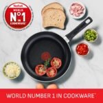 Essential Non-Stick 5-Piece Pan Set, Glass Lids, Black
