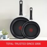 Essential Non-Stick 5-Piece Pan Set, Glass Lids, Black