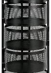 FEFE 360° Rotating Spice Rack Lazy Susan Cupboard Organizer, Turntable Rack for Pantry Cabinet Cupboards Countertop Storage Rack for Kitchen -Square (5 Basket)
