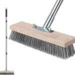 LSC Wire Broom Heavy Duty Outdoor Brush Stiff Bristles Garden Patio 12 inch