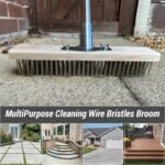 LSC Wire Broom Heavy Duty Outdoor Brush Stiff Bristles Garden Patio 12 inch