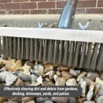 LSC Wire Broom Heavy Duty Outdoor Brush Stiff Bristles Garden Patio 12 inch
