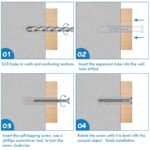 / M6 / M8 Screws and Wall Plugs Set, 210Pcs Wall Plugs and Screw
