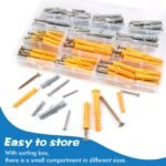 / M6 / M8 Screws and Wall Plugs Set, 210Pcs Wall Plugs and Screw