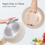 MELENTA Pots and Pans Set Non Stick, Induction Hob Pan Set, Saucepan Set