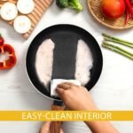 Non-Stick Granite 8 Pcs Cooking Pots and Pans Set Nonstick Cookware Induction Hob pan Set with 20cm, 28cm Frying Pan Set and 20cm,18cm & 16cm Saucepan Set with Lids