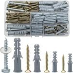 Pcs Screws And Wall Plugs Set,Anchor Bolts Assorted,Heavy Duty Rawlplug