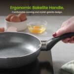 Pots and Pans Set, 8 Piece Induction Safe, Non-Stick Saucepan and Frying Pan Set, Easy Clean Granite Design Pots and Pans Set with Glass Lids, PFAS, PTFE, PFOA, Lead &...