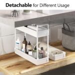 SOLEJAZZ Storage Trolley Cart Slim Rolling Cart Mobile Storage Shelving