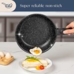 Stick Pots and Pans Set 17 Piece, Induction Hob Pan Set, Nonstick Removable Handle Kitchen Cookware Sets, Pot Set, Frying Pans Sets, Saucepan Sets with Lids